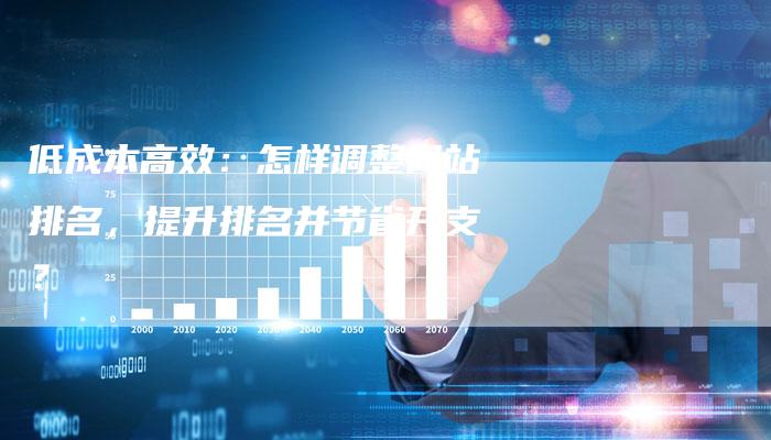 低成本高效：怎样调整网站排名，提升排名并节省开支？