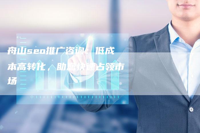 舟山seo推广咨询:低成本高转化,助您快速占领市场-链接买卖平台