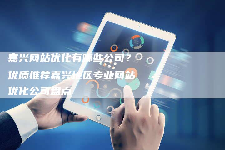 嘉兴网站优化有哪些公司？优质推荐嘉兴地区专业网站优化公司盘点