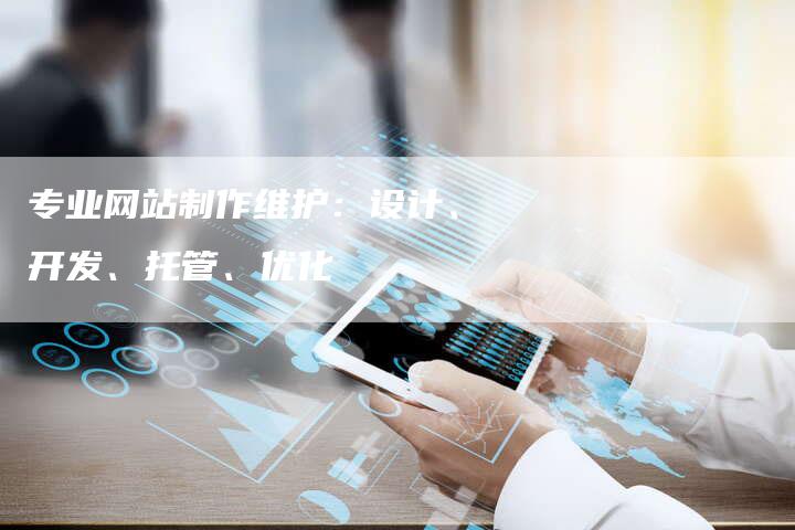 专业网站制作维护:设计、开发、托管、优化-链接买卖平台