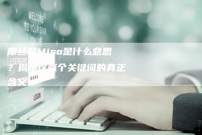 摩丝和Miso是什么意思?揭秘这两个关键词的真正含义-链接买卖平台