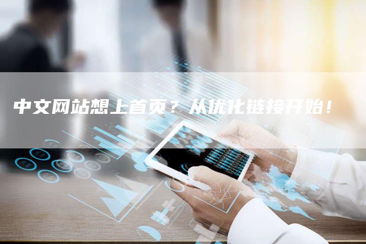 中文网站想上首页?从优化链接开始!-链接买卖平台