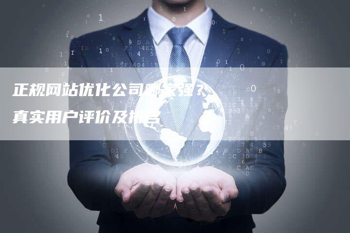 正规网站优化公司哪家强？真实用户评价及排名