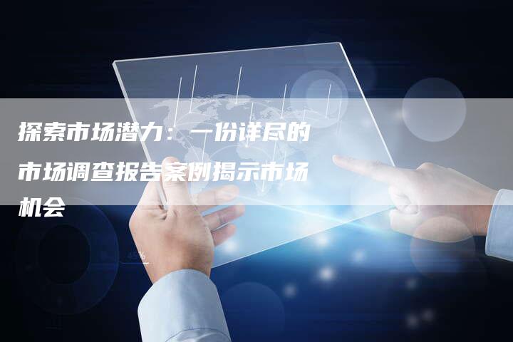 探索市场潜力:一份详尽的市场调查报告案例揭示市场机会-链接买卖平台
