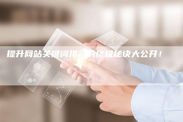 提升网站关键词排名的终极秘诀大公开!-链接买卖平台