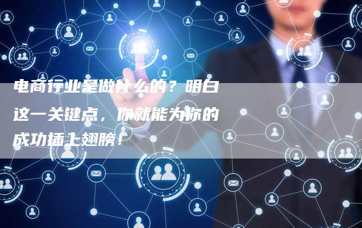 电商行业是做什么的?明白这一关键点,你就能为你的成功插上翅膀!-链接买卖平台