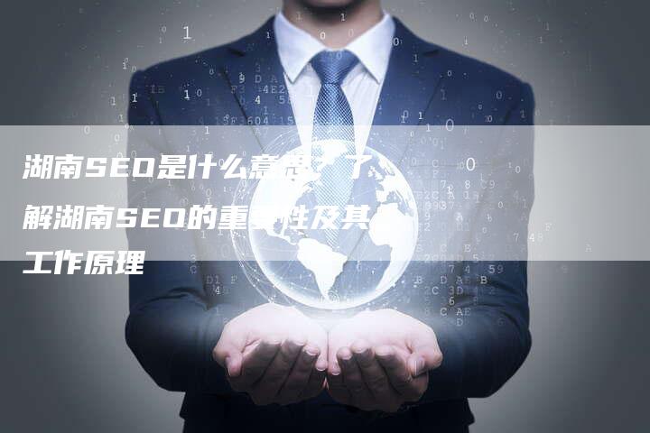 湖南SEO是什么意思？了解湖南SEO的重要性及其工作原理